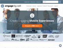 Tablet Screenshot of engagebycell.com